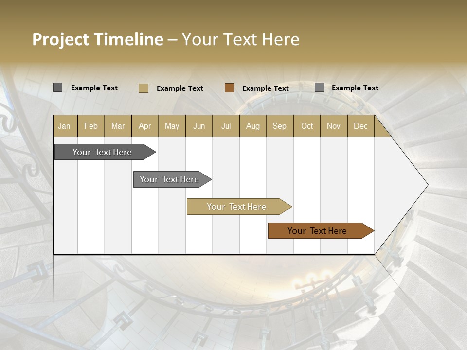 Design Stairway To Heaven France PowerPoint Template