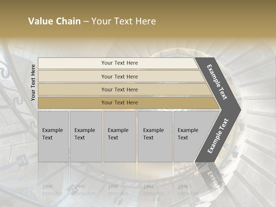 Design Stairway To Heaven France PowerPoint Template