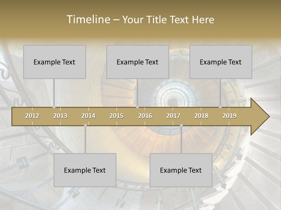 Design Stairway To Heaven France PowerPoint Template