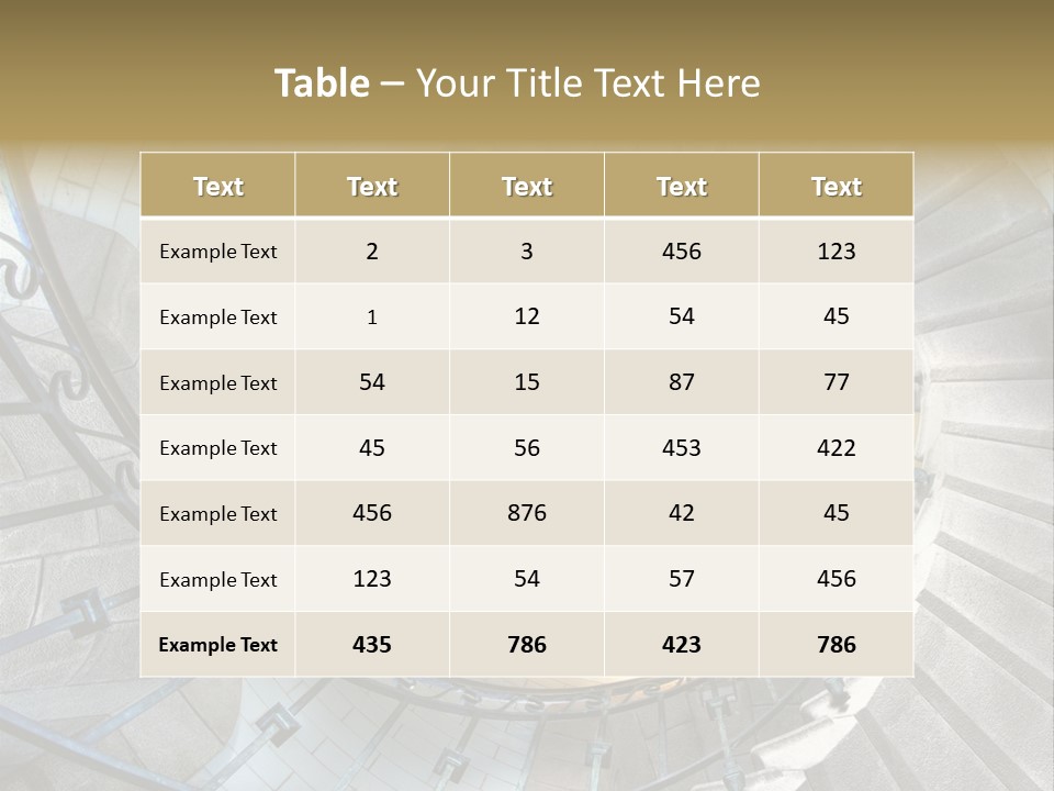 Design Stairway To Heaven France PowerPoint Template