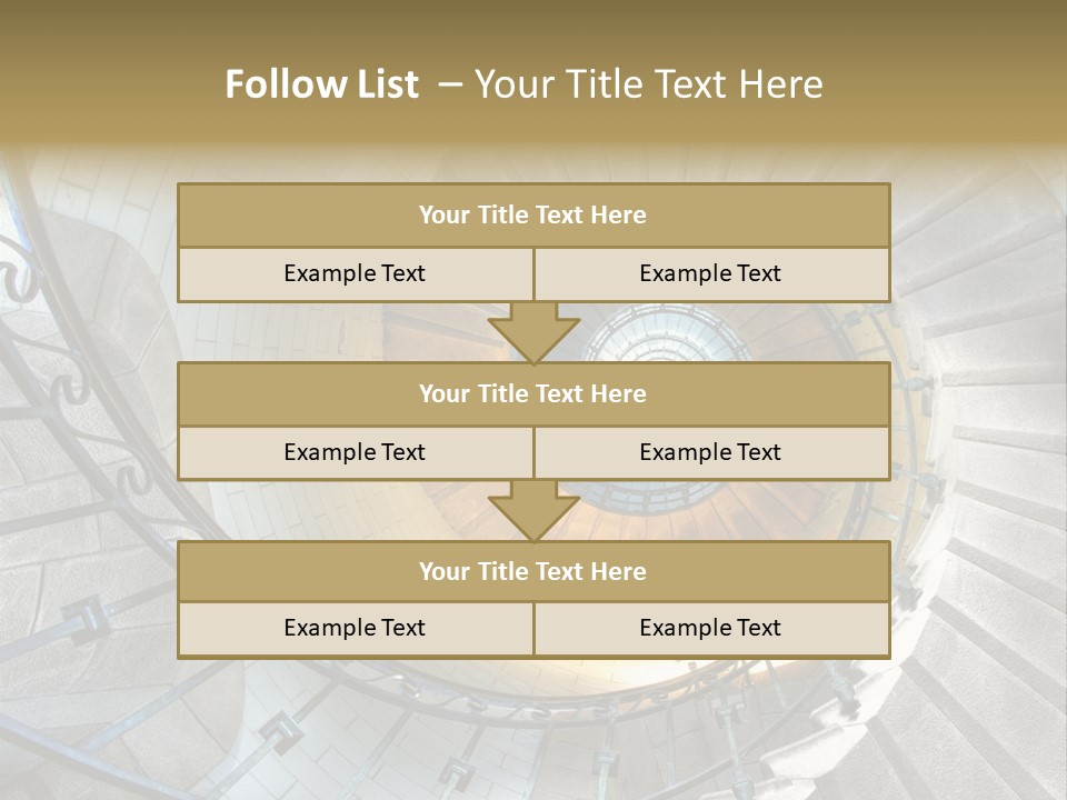 Design Stairway To Heaven France PowerPoint Template