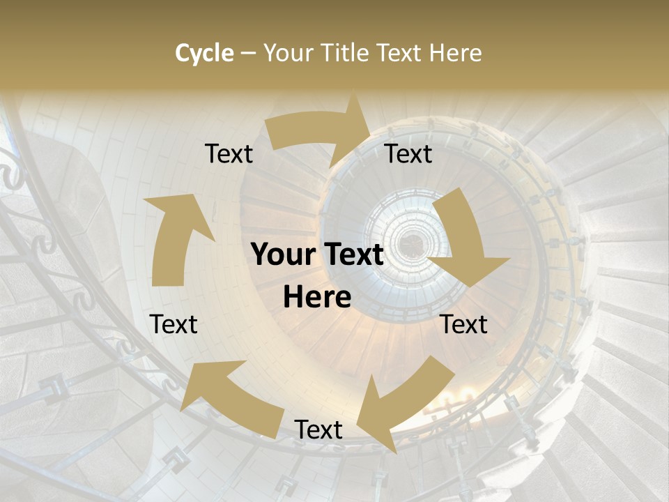 Design Stairway To Heaven France PowerPoint Template