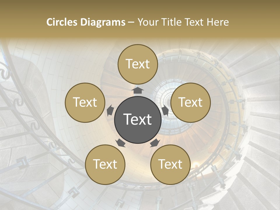 Design Stairway To Heaven France PowerPoint Template