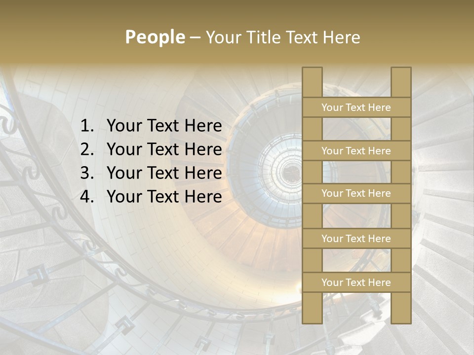 Design Stairway To Heaven France PowerPoint Template