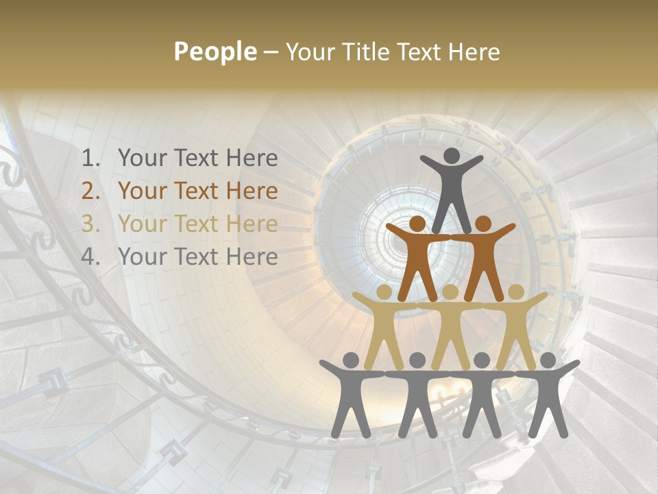 Design Stairway To Heaven France PowerPoint Template