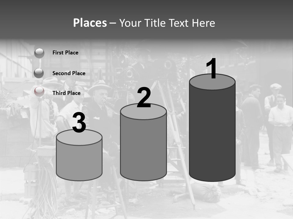 Film Making Man White PowerPoint Template