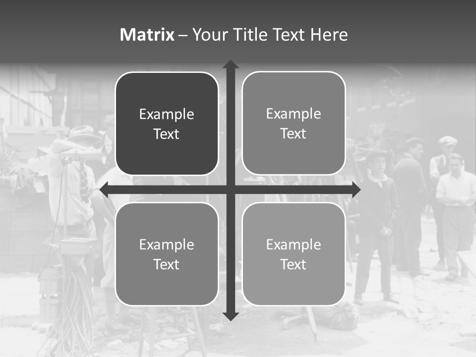 Film Making Man White PowerPoint Template