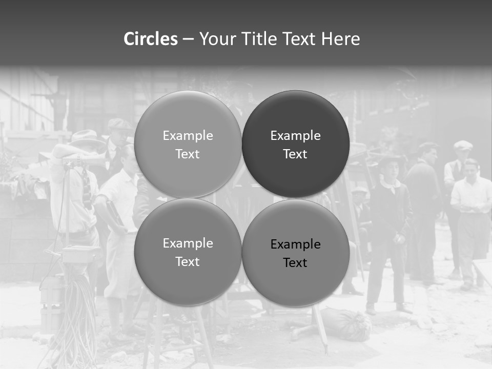 Film Making Man White PowerPoint Template