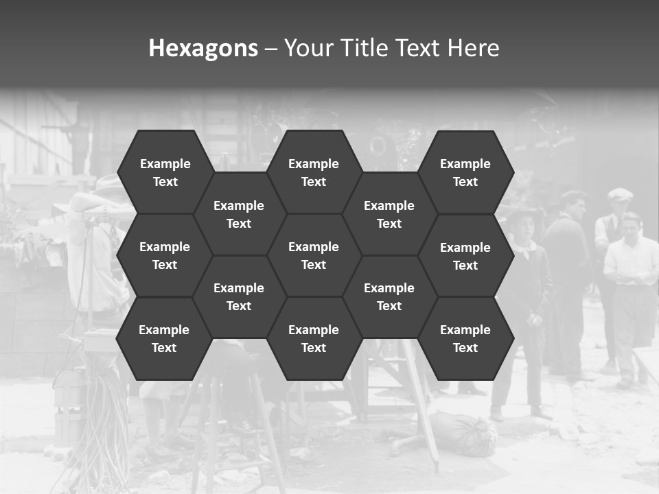 Film Making Man White PowerPoint Template