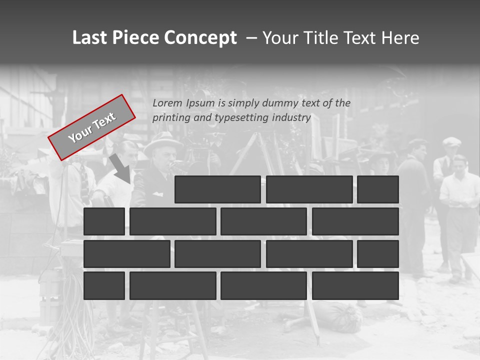 Film Making Man White PowerPoint Template