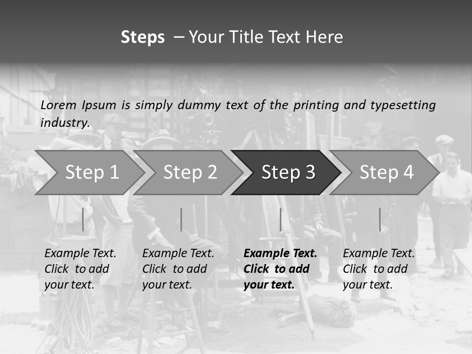Film Making Man White PowerPoint Template