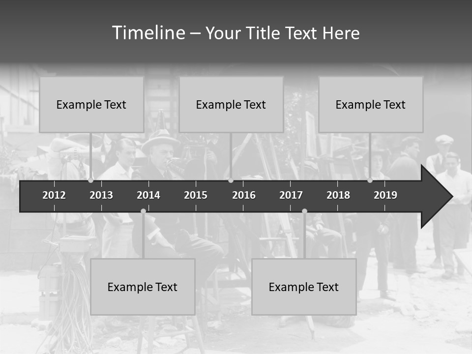 Film Making Man White PowerPoint Template