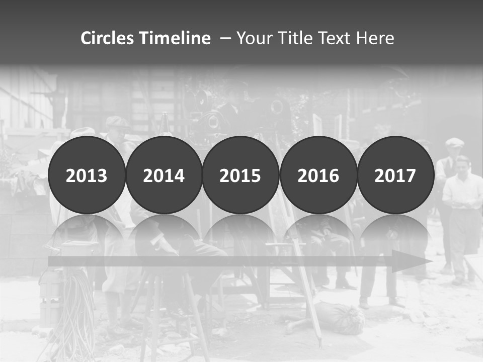 Film Making Man White PowerPoint Template