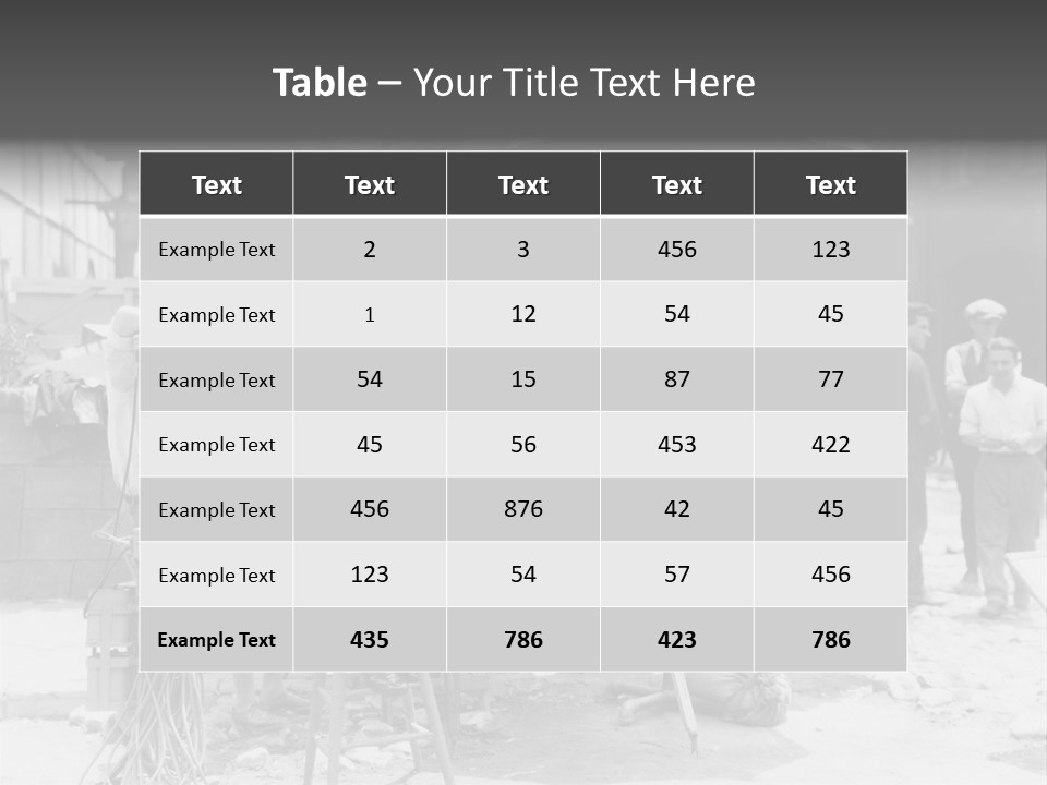 Film Making Man White PowerPoint Template