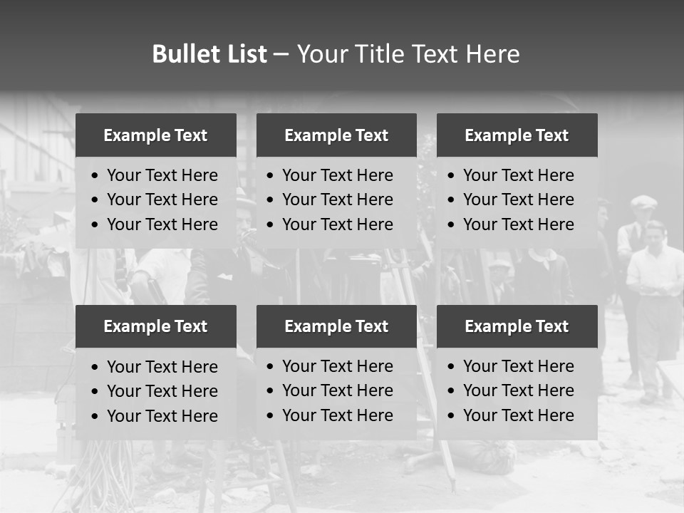 Film Making Man White PowerPoint Template