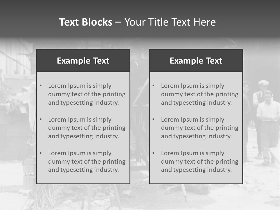Film Making Man White PowerPoint Template