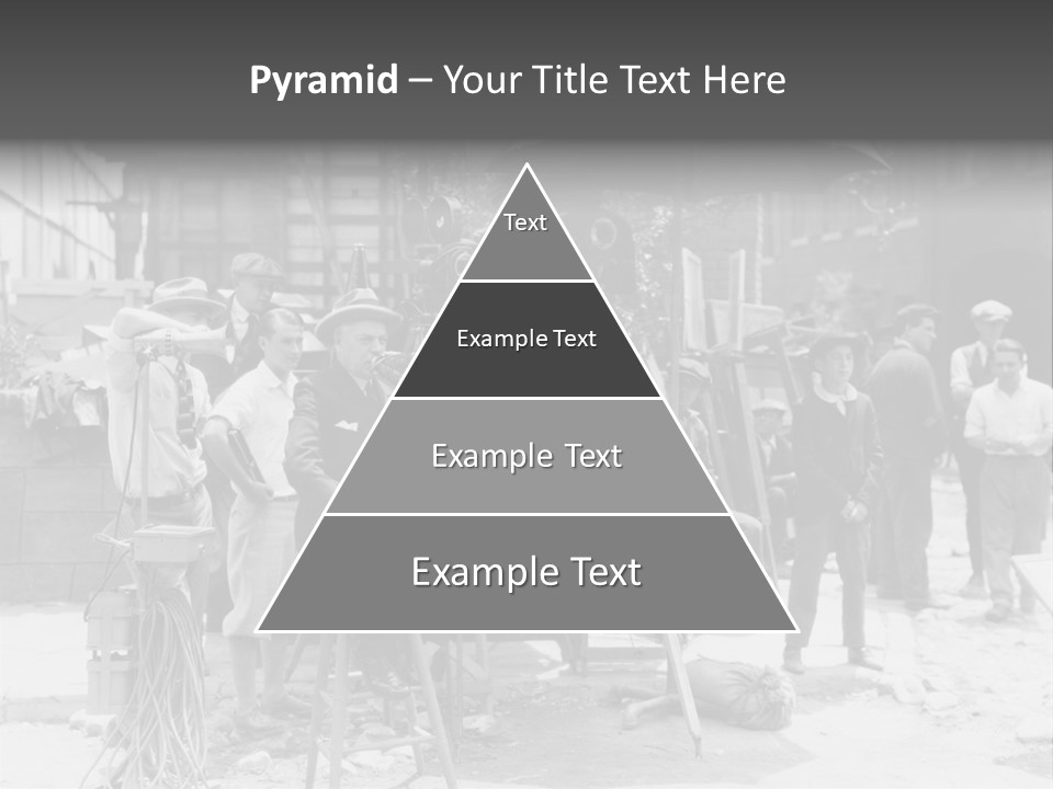 Film Making Man White PowerPoint Template