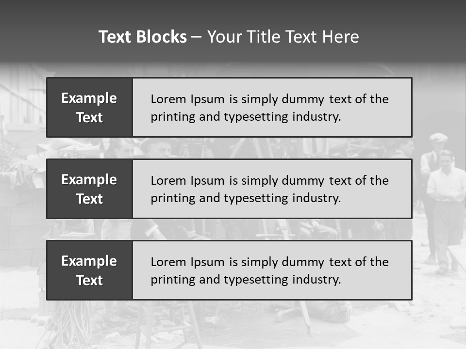 Film Making Man White PowerPoint Template