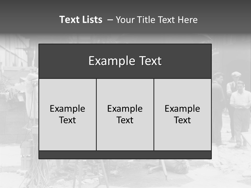 Film Making Man White PowerPoint Template