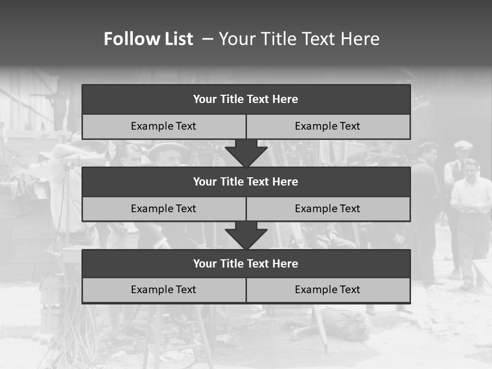 Film Making Man White PowerPoint Template