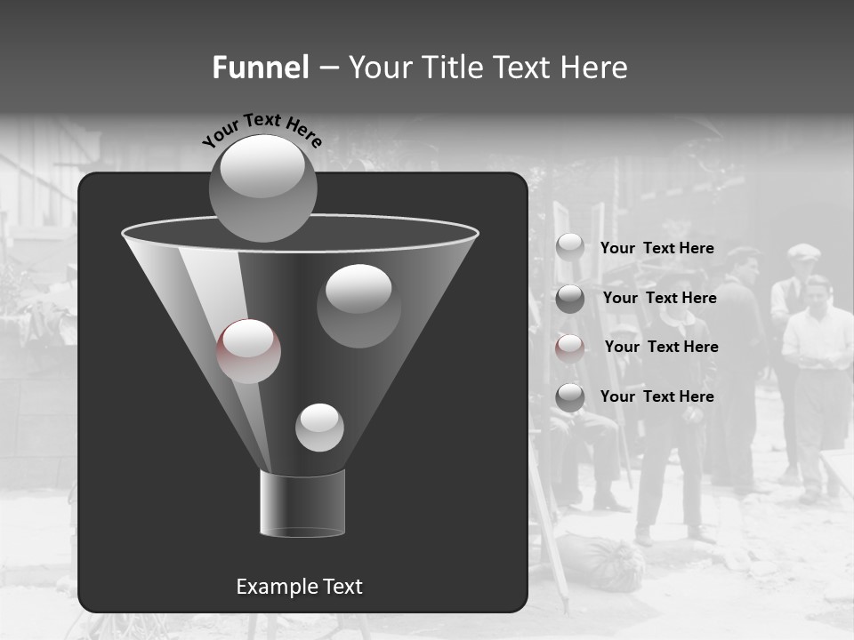 Film Making Man White PowerPoint Template