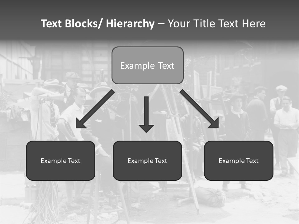 Film Making Man White PowerPoint Template