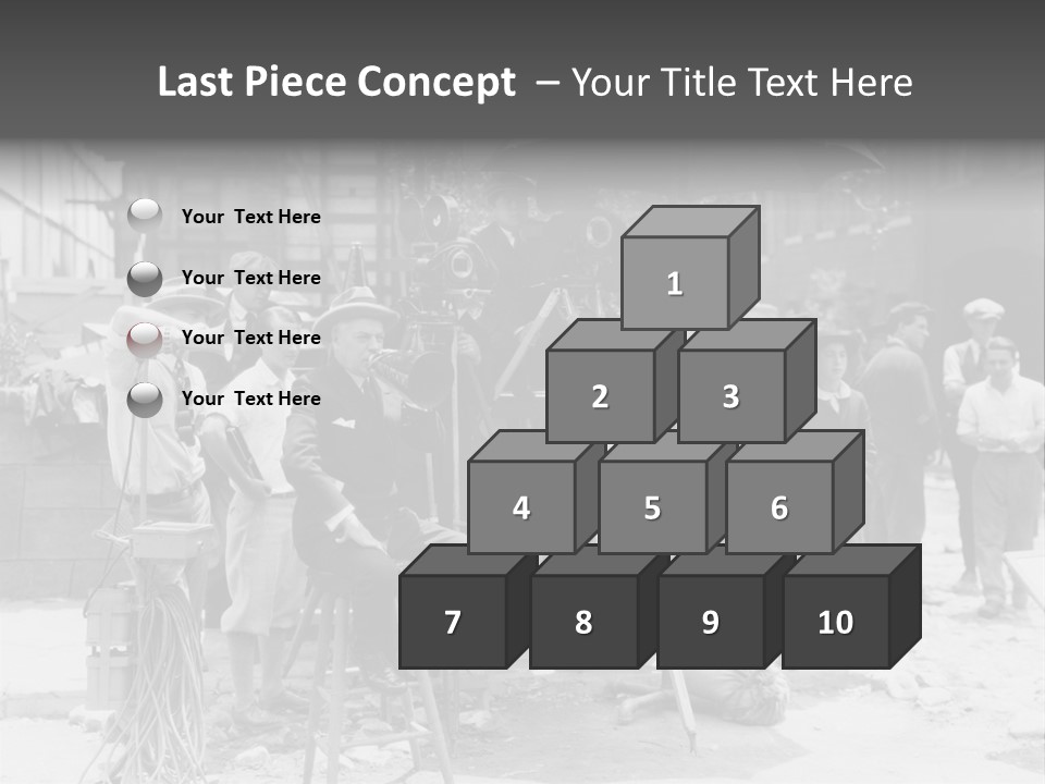 Film Making Man White PowerPoint Template