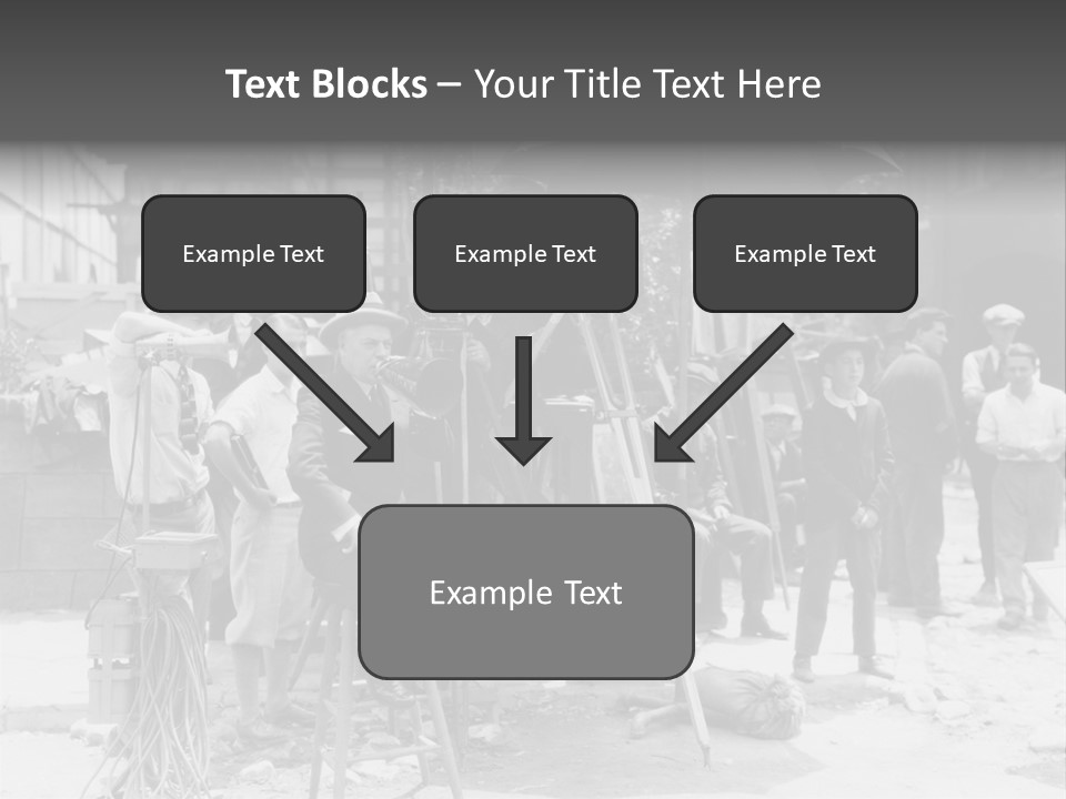 Film Making Man White PowerPoint Template