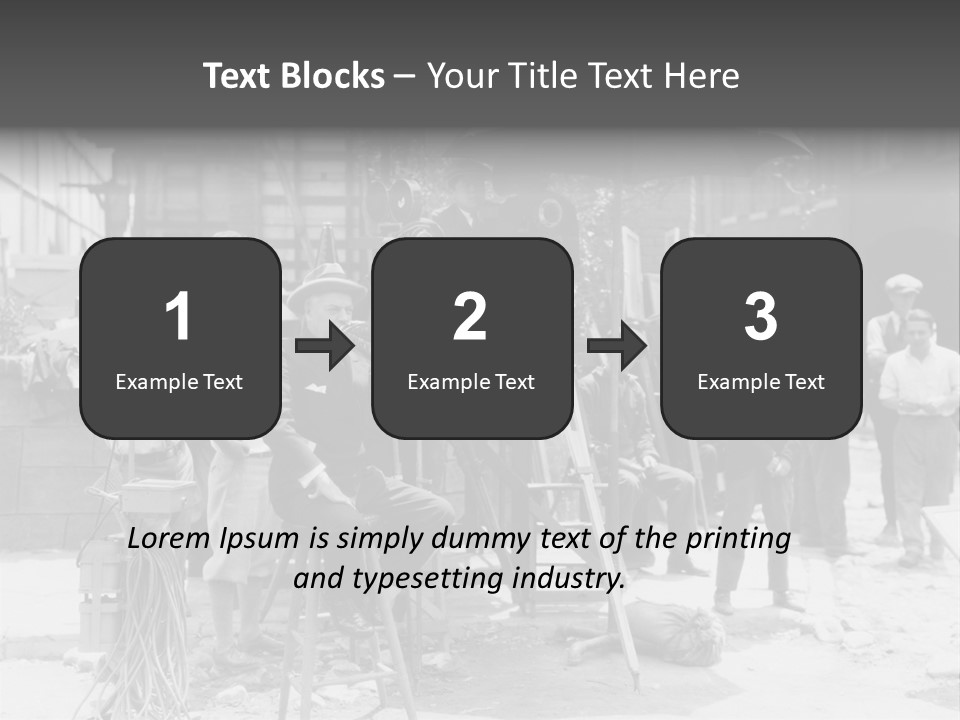 Film Making Man White PowerPoint Template