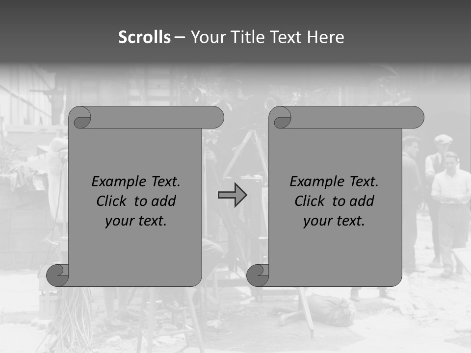 Film Making Man White PowerPoint Template