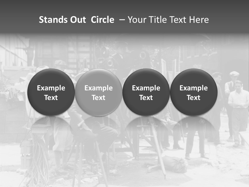 Film Making Man White PowerPoint Template