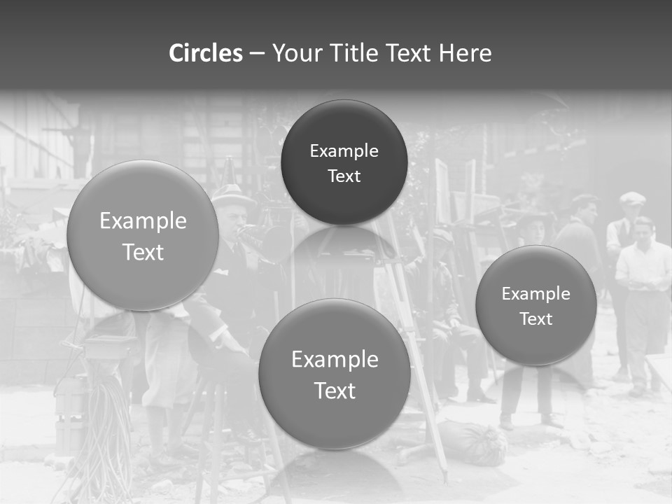 Film Making Man White PowerPoint Template