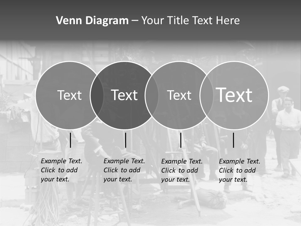 Film Making Man White PowerPoint Template