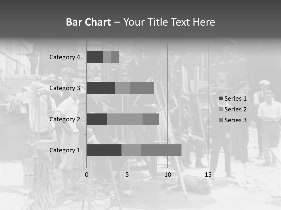 Film Making Man White PowerPoint Template