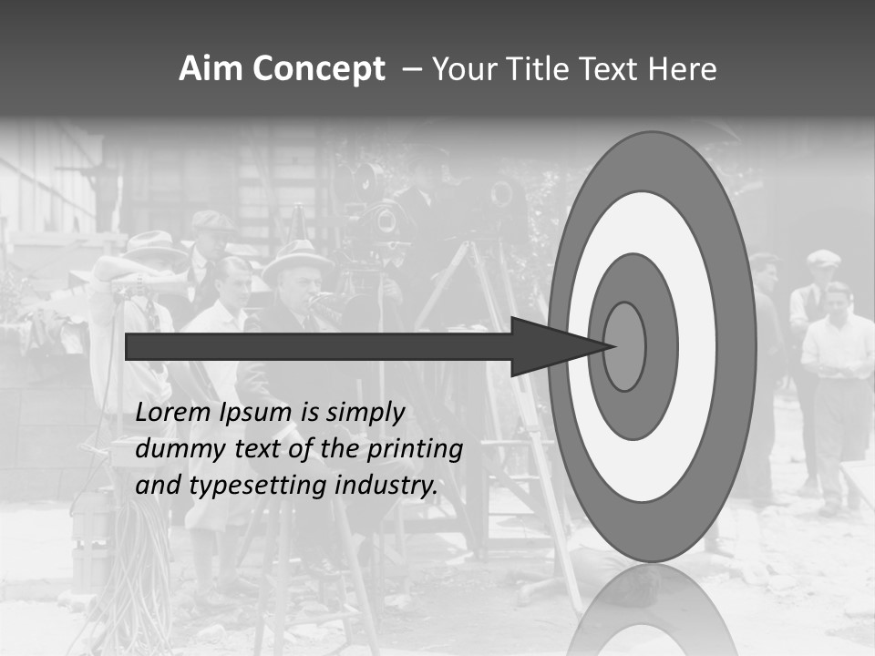 Film Making Man White PowerPoint Template