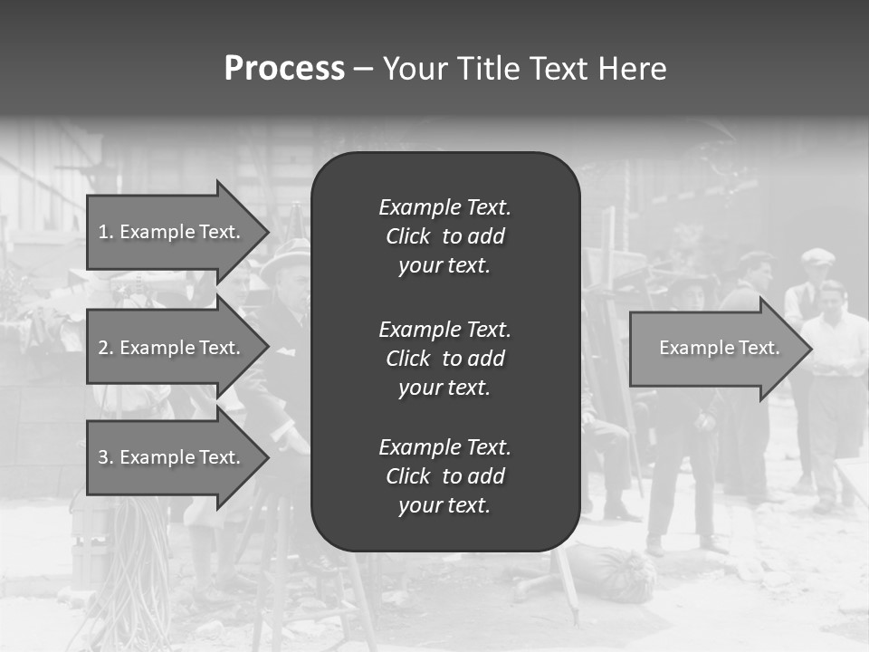 Film Making Man White PowerPoint Template