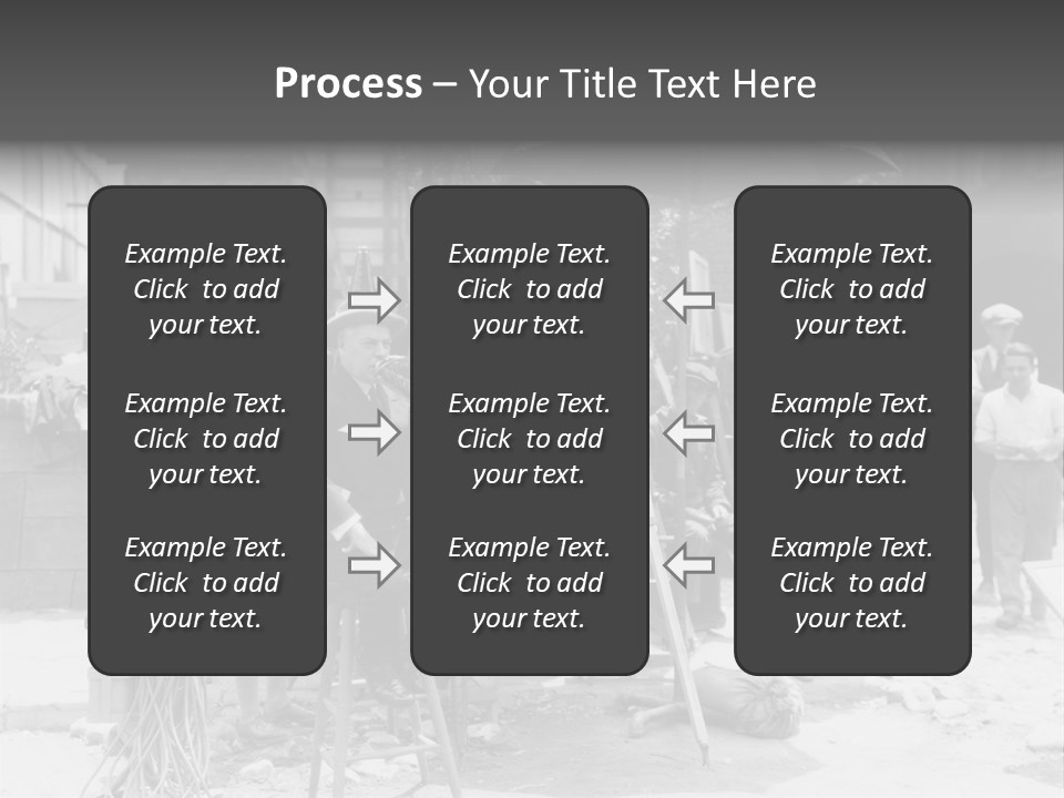 Film Making Man White PowerPoint Template