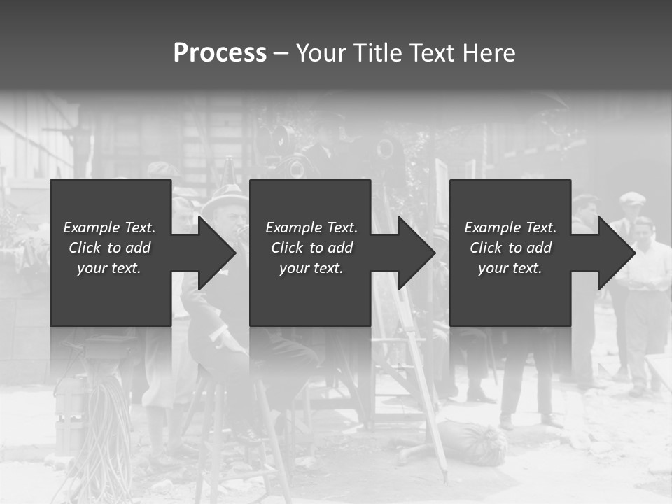 Film Making Man White PowerPoint Template
