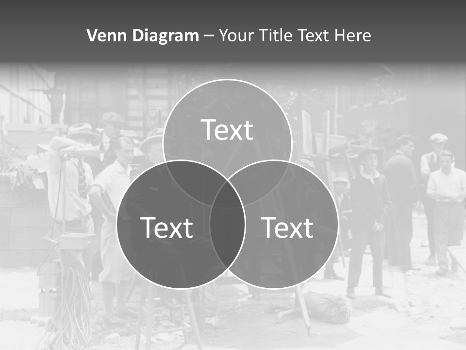 Film Making Man White PowerPoint Template