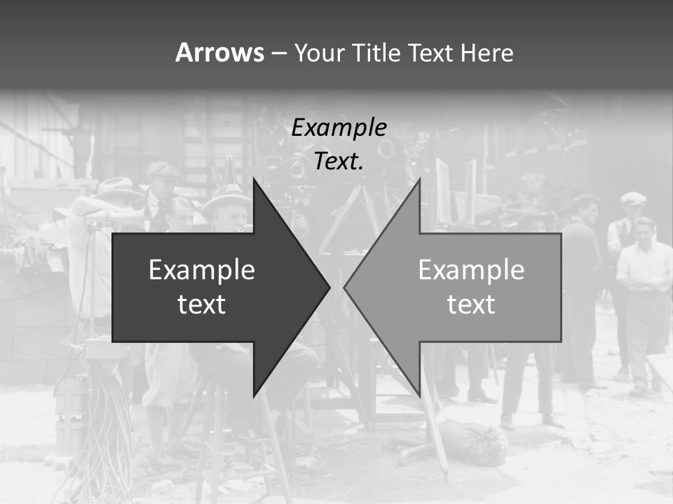 Film Making Man White PowerPoint Template