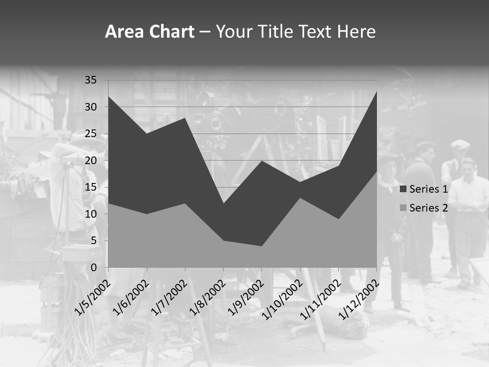 Film Making Man White PowerPoint Template
