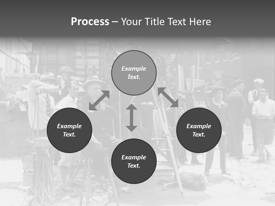 Film Making Man White PowerPoint Template