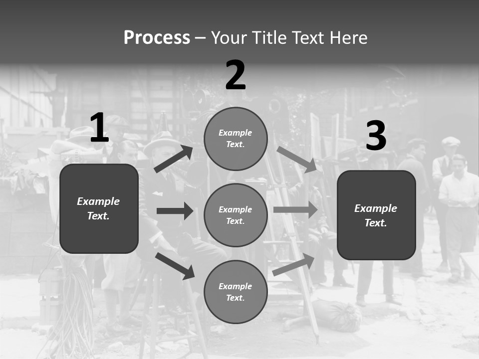Film Making Man White PowerPoint Template