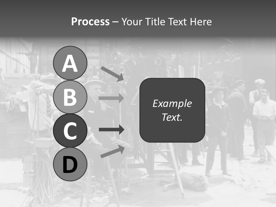 Film Making Man White PowerPoint Template