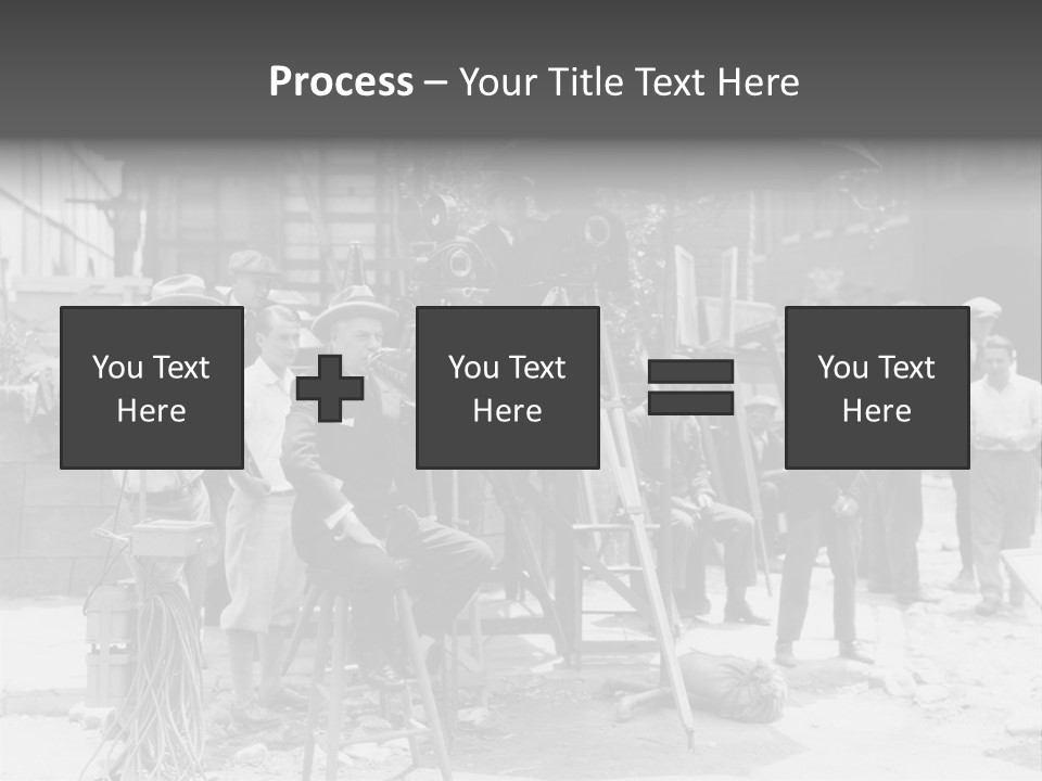 Film Making Man White PowerPoint Template