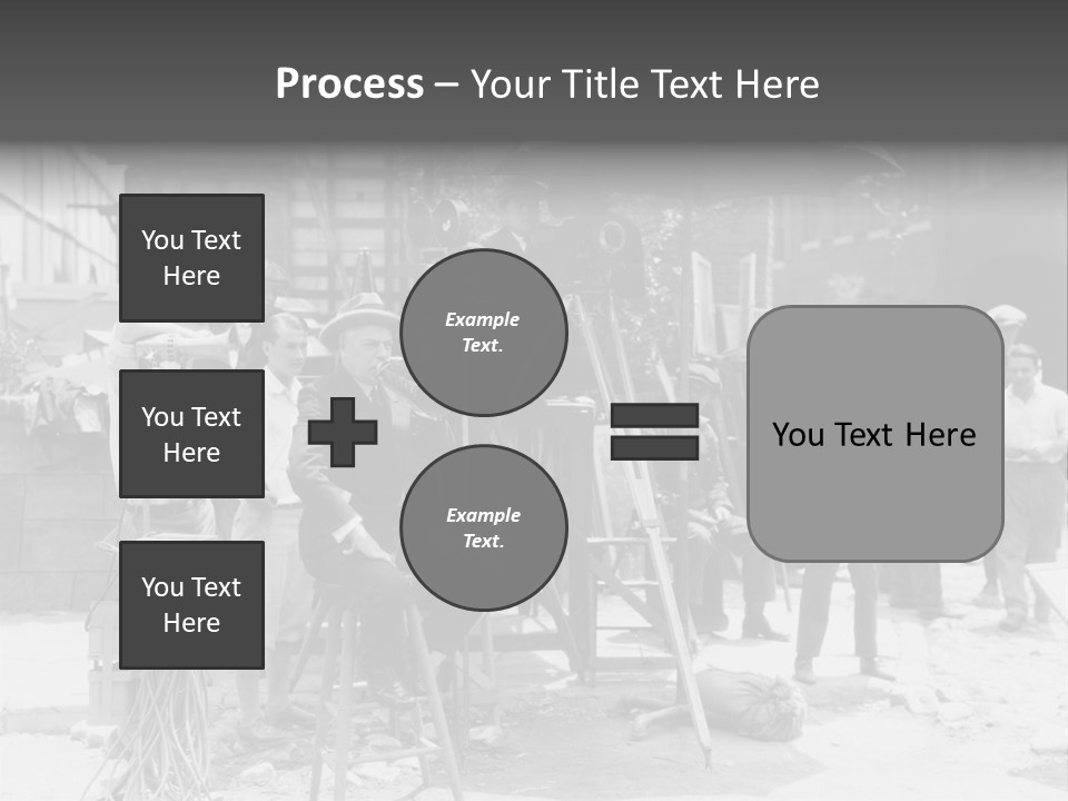 Film Making Man White PowerPoint Template