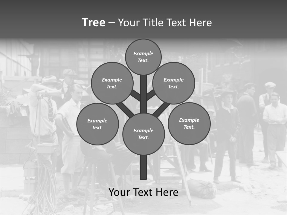 Film Making Man White PowerPoint Template