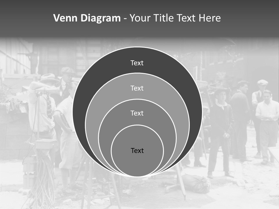 Film Making Man White PowerPoint Template