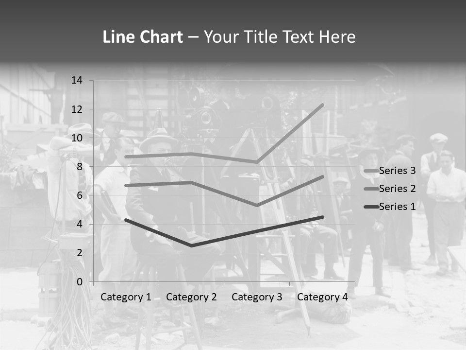 Film Making Man White PowerPoint Template
