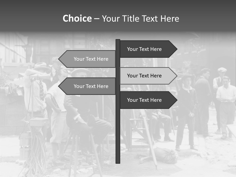 Film Making Man White PowerPoint Template